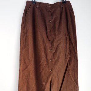 Vintage Pendelton cotton and linnen maxi skirt